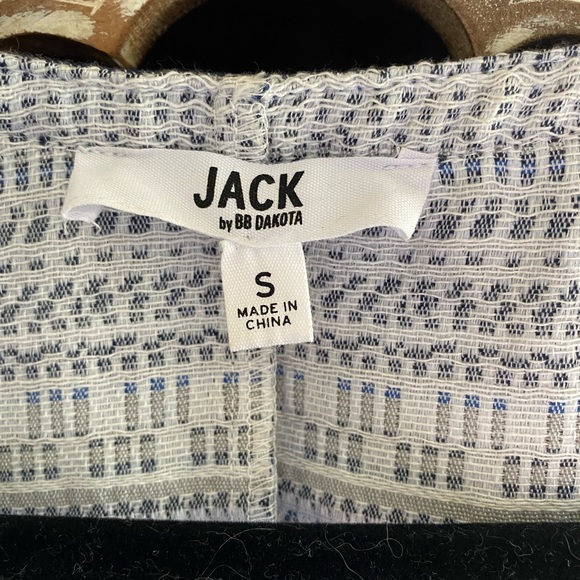 NWOT Jack by BB Dakota Patterned Blue Sleeveless Shift Dress Size Small - Picture 3 of 10